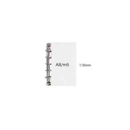 A6/A7/A8 Size Metal Spiral Rings Binder Clip Loose-Leaf  Notebook DIY Scrapbook Planner Fill Paper Storage Folder Accessories