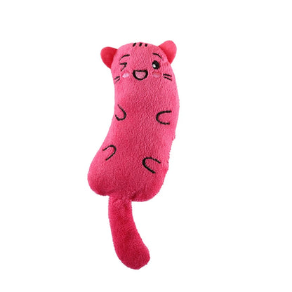 Newest Hot Cat Toys Funny Interactive Plush Cat Toy Mini Teeth Grinding Catnip Toys Kitten Chewing Squeaky Toy Pets Accessories