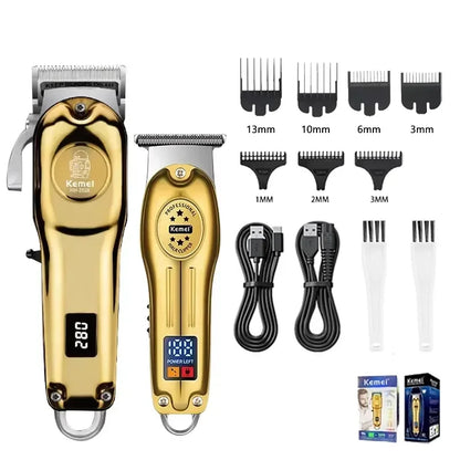 Kemei KM-2628 KM-678 KM-2024 Professional Electric Hair Clippers Beard Clipper Rechargeable Men's Shaver Hair Trimmer Kit Men
