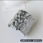 Bohemia Style Ponytail Buckle Simple Metal Copper Cast Concave and Convex Craft Hair Buckle Retro Clip Hair Fork Hair Style Clip