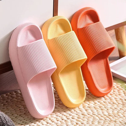 Slippers Men Women Wear Thick-soled Non-slip Summer Quarters Bathroom Shower Eva Sandals