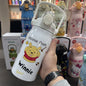 Sanrio Kuromi Water Cup Student Children's Cute Plastic Cup with Lid Straw Cup Straight Drinking Cup Festival Water Cup
