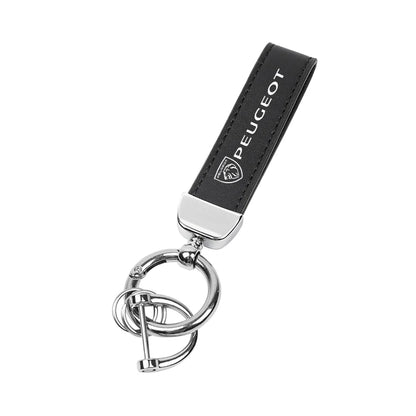 Car Luxury Keychain Vintage Zinc Alloy Key Ring Accessories For New Peugeot 408 4008 308 3008 Rifter 5008 508 2008 208 301 RCZ
