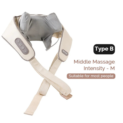 Foreverlily Neck and Back Massager 6 Head Kneading Relaxation Shoulder Calf Body Massage Shawl Machine
