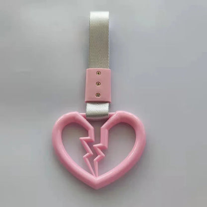 JDM Tsurikawa Heart Ring Car Tow Belt Train Bus Handle Hand Strap Drift Charm Strap Drift Auto Accessories Car Styling Bradn New