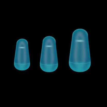 100Pcs/lot Rubber Space Beans Sea Carp Fly Fishing Blue Rubber Oval Stopper Fishing Float Fishing Bobber High Quality