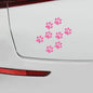 Car Sticker And Decals Paw 3D Animal Dog Cat Bear Foot Prints Footprint Decal Car Sticker Green Red Black White Pink Yellow Blue