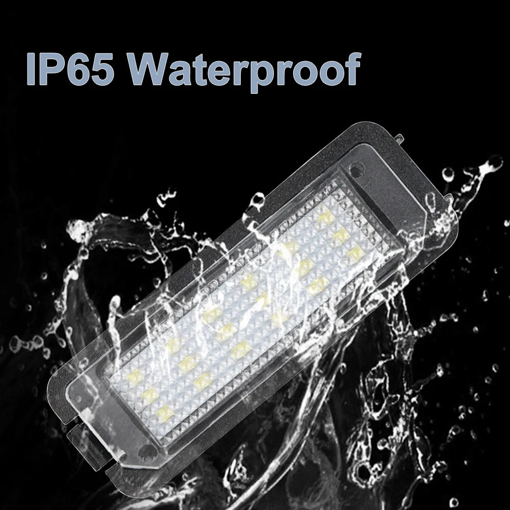 White License Plate Light For VW Passat CC Golf MK7 Seat Leon 1 Canbus No Error Bright LED License Plate Light