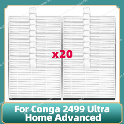 Fit For Conga 2499 Ultra Home Advanced Titanium / Atvel SmartGyro R80 Base Main Side Brush Filter Mop Cloth Dust Bag Parts