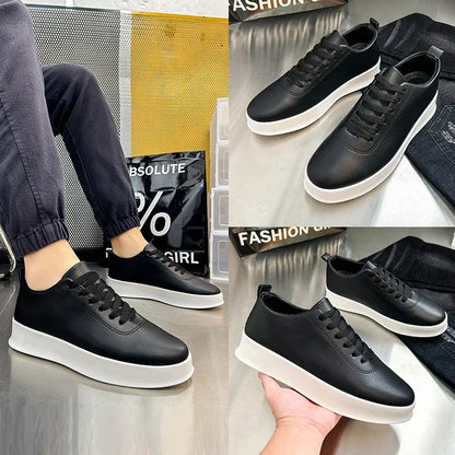 Men's Shoes Spring/Autumn Casual Sports Shoe Lace Up Man Shoe White Sneakers Shoes for Men
