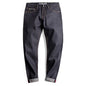Maden Retro 14.5OZ Selvage Denim Jeans for Men Mid-waisted Regular Fit Straight Pants with YKK Zipper Male Blue Jeans Size 28-38