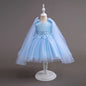 Kids Girl Dress Party Dresses For Girls Birthday Princess Wedding Dress Lace Christening Gown Baby Blue Baptism Clothing
