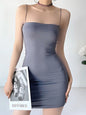 Sexy Solid Sheath Mini Dress Black Halter Sleeveless Club Wear Bodycon  Woman Dress Summer Vestidos Clothes Dresses For Women
