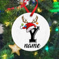 Personalized Christmas Ornament Custom Name Photo Prop Pendant Xmas Party Photography Accessories Ornament Xmas Keepsake Gift