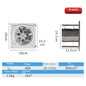 6/7inch Inline Extractor Exhaust fan Ventilation Pipe Fan Bathroom Kitchen Wall Window Stainless Steel Attic Ventilator