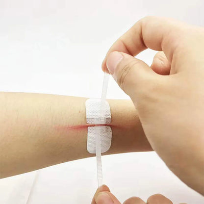 3pcs/set Band-Aid Zipper Tie Wound Closure Patch Hemostatic Patch Wound Fast Suture Zipper Band-Aid Outdoor Emergency Device