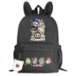 lububu Girls School Backpack Kawaii Children Backpack Cartoon Schoolbag Cute Girls School Supplies Travel Rabbit Ears Mochila