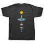 Funny Solar Systems Diagram Astronomy Lover Astronomer Space T Shirts Graphic Streetwear Short Sleeve Birthday Gifts T-shirt
