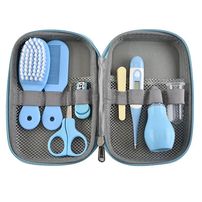 13pcs Multifunctional Baby Nail Clippers 8 8-piece Comb Nose Inhaler EVA Package Care Set  Coisas Para Bebê
