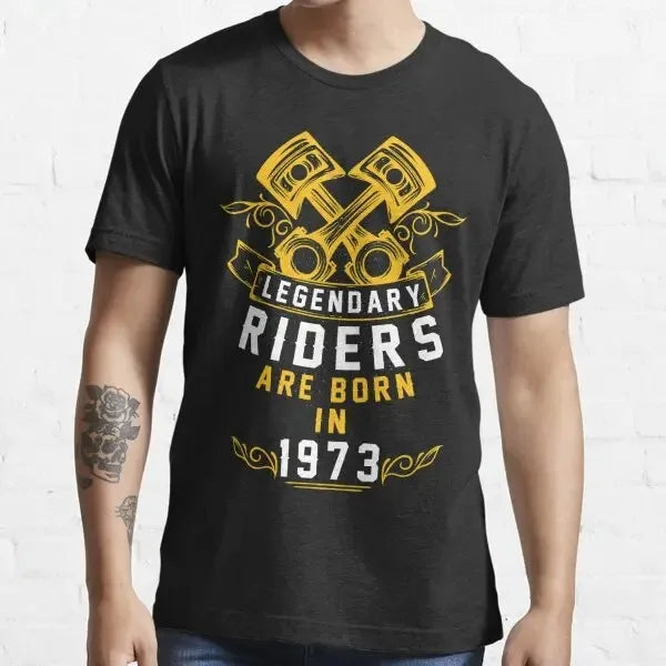 50th Birthday Tee Vintage Legends Born In 1972 50 Years Old T-Shirt Casual Blouse Camiseta Hombre Loose Cool Print Leisure Humor
