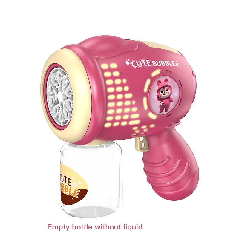New Fully automatic children's bubble machine luminous toy gift bubble gun bubble stick without battery without bubble water