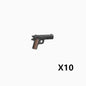 WW2 German Weapon Building Block 98K Two-color Gun US M1911 Soviet RPG Military Soldier Figure Accessories Rifle Pistol Toy C349
