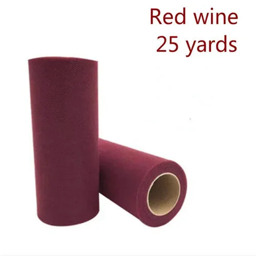 Tulle Roll Width15cm 25Yards Wedding Decoration Roll Spool DIY Fabric Decorative Crafts Christmas Kids Queen Skirts