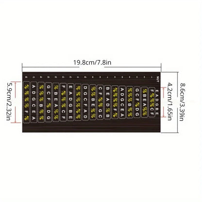 1 Pc Guitar Fretboard Stickers Scale Note Sticker Suitable For Classic Acoustic  Electric Guitar
