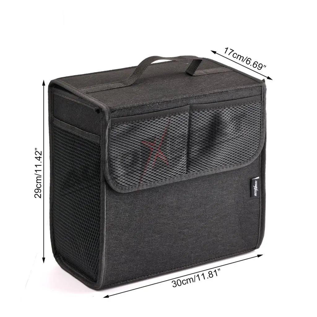 Universal Car Trunk Organizer Auto Boot Organiser Storage Box Bag Portable Felt Tidy Non-slip Tool Bag Foldable Car Accessories