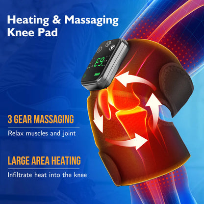 Electric Heating Shoulder Massage Pad Hot Compress Knee Massager Elbow Support Brace Vibration Massage
