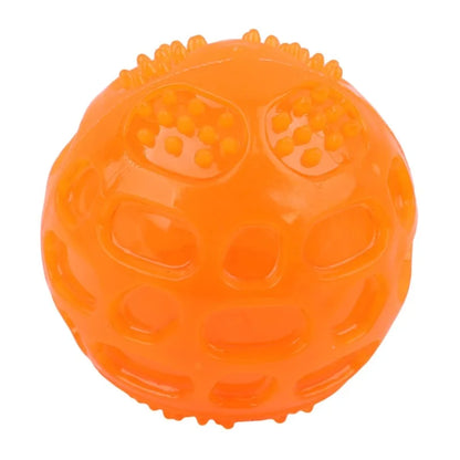 Pet Dog Cat Puppy Sounding Toys Polka Squeaky Tooth Cleaning Balls Playing Balls Pet Teeth Chew Toy Pet Chewing Accessories