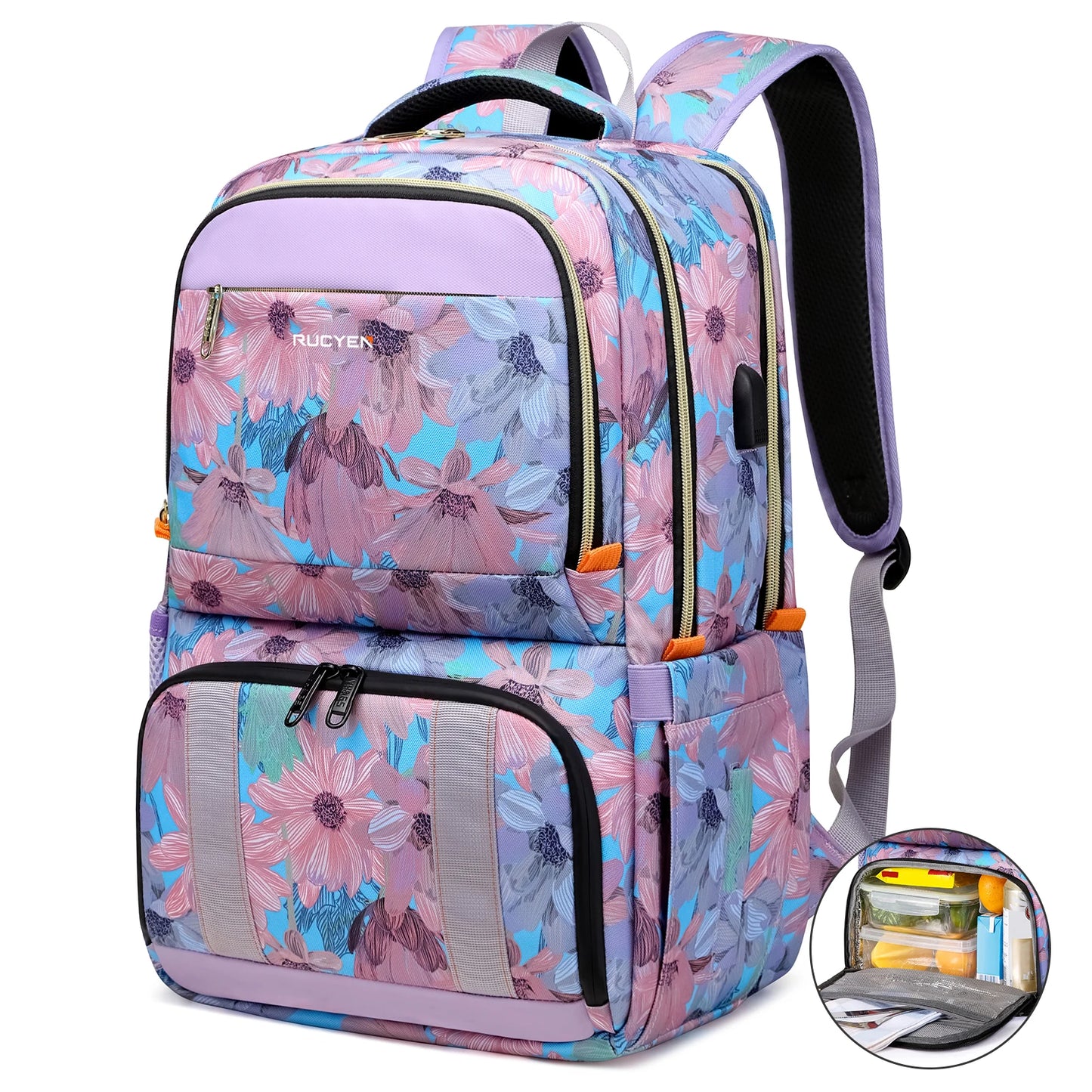 Lunch Backpack Insulated Cooler Picnic Bag Multifunctional Travel Bag Large Capacity Outdoor Picnic Camping Waterproof Backpack