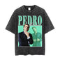 Vintage Pedro Pascal T Shirt Washed Harajuku Pascal Merch Retro Tshirt Hip Hop Bootleg Style Streetwear Shirt 2023 New Arrival