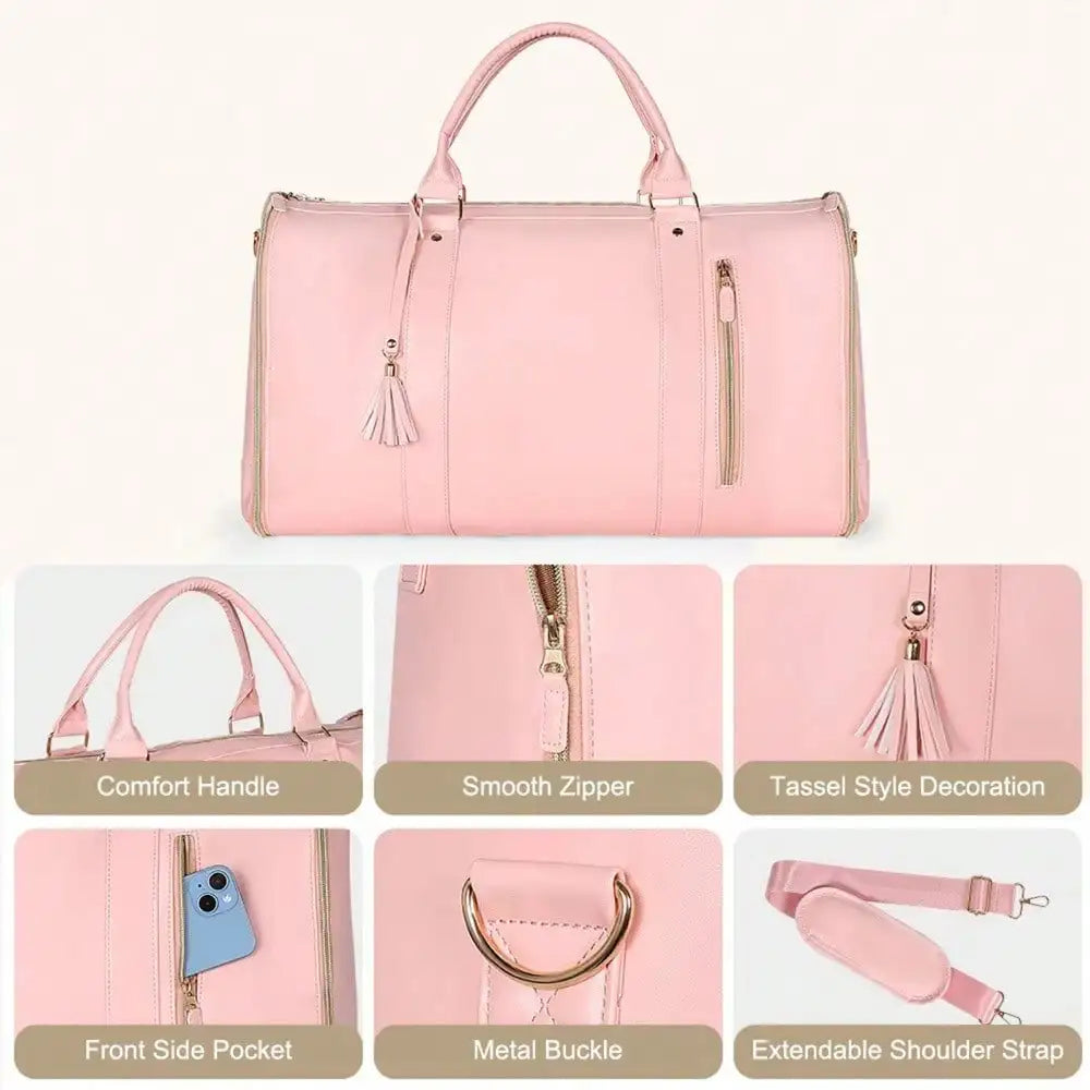 Travel Duffel Bag, Sports Handbag Gym Bag, Shoulder Weekend Overnight Bag For Women