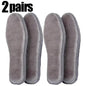 Warm Heated Insoles Thermal Thicken Felt Insoles for Men Women Winter Shoes Breathable Snow Boots Alpaca Wool Plush Shoe Pads