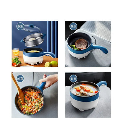 2L Multicooker for Car Truck 12V 24V Non-stick Electric Rice Cooker Food Steamer Stir-fry pan Car-mounted Hot pot Noodles Boiler