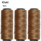 3/5 Rolls Sewing Threads Using for Hand Sewing Hair Extensions Making Wigs DIY (Black, Brown, Dark Brown, Beige, Khaki)