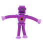 Variable Fun Cartoon Robot Telescopic Tube Toys Kids Puzzle Stretch Suction Cup Robot Toy DIY Telescopic Stress Relief Toys