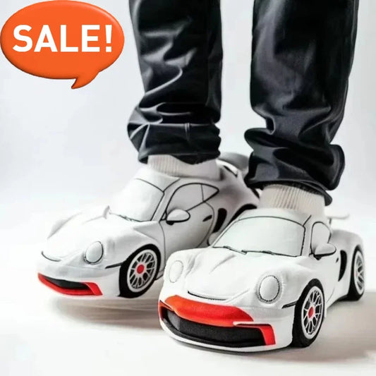 2025 New For BMW Porsche racing plush slippers toy Cotton Shoes Warm Home Plush Shoes Car Slippersr