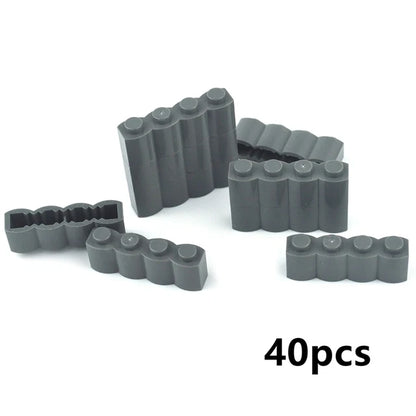 DIY Wall Bricks 1x4 1x3 1x2 Dots Thick Building Block Educational Creative House Contruction Toys Compatible With 15533 For Kids