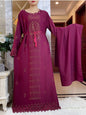 2024 Fashion Diamonds Hollow design Abaya Ramadan Eid Closed Long Abaya Dubai Women Muslim Dress Modest Islamic Clothing
