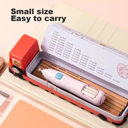 Deli Electric Rubber Pen Automatic Eraser with Erasers Refills Battery Power for Kids Sketch Drawing Erasing Stationery Supplies