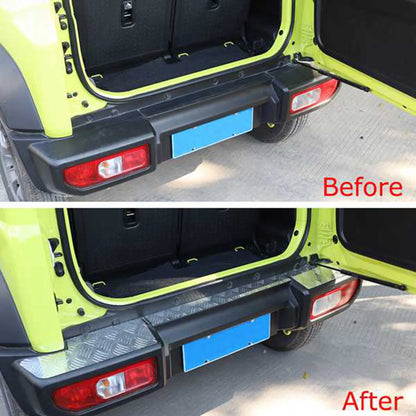 For- Jimny 2019-2022+ Car Rear Bumper Panel Cover Guard Aluminum Alloy Protect Plate Accessories