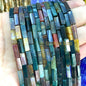4x13mm Square Natural Stone Light Lavender Chalcedony Loose Spacer Beads for Jewelry Making Diy Bracelet Charms Accessories