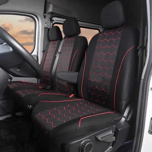AUTOYOUTH 1+2 Seat Covers Car Seat Cover for Transporter for Ford Transit Van Truck Lorry for Renault for Peugeot for Opel