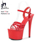 Sandals Women Wedding Shoes 2024 Summer Sexy High Heel 17/20CM Buckle Strap Nightclub Party Shoes Female Sandals Pole Dance Shoe
