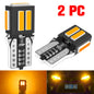A pack 7020 SMD T10 W5W 194 Led Bulb Parking Car LED Side Light Trunk Lamp 12V White Lighting For Peugeot 206 308 307 207 Orange