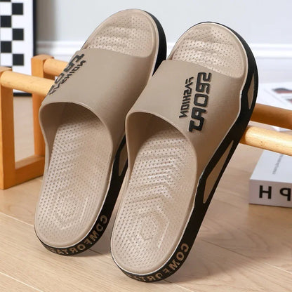 Summer Fashion Bathroom Non-slip Indoor and Family Sandals Men's and Women's Shoes Couple Slippers