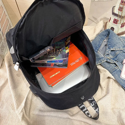 2pc Luminous Student Backpack Set Leisure Shoulder Bag Chest Bag Lightweight Large Capacity Schoolbag Travel Bag with USB Socket