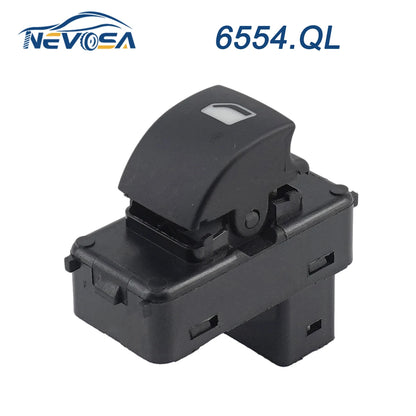 NEVOSA 6554.QL For Citroen C4 For Peugeot 207 Auto Window Lifter Switch Control Button 6554QL 6490HQ 6554HJ 6554HF 9651465677